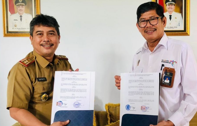 Politeknik Pariwisata Makassar dan Dinas Pariwisata Pemuda dan Olahraga Kabupaten Pinrang resmi menjalin kerjasama