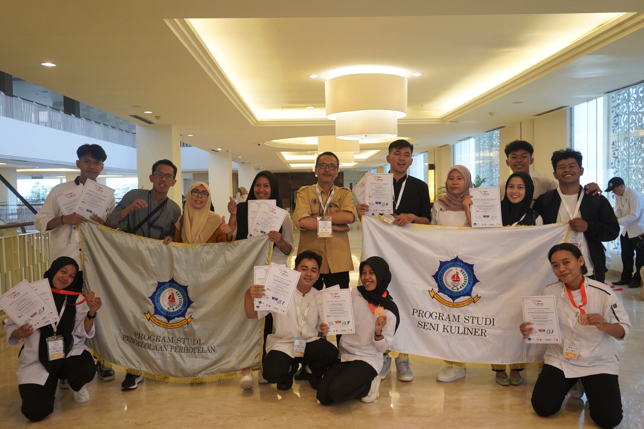 Mahasiswa Poltekpar Makassar Raih Medali Pada Ajang Bali Salon Culinaire 2024